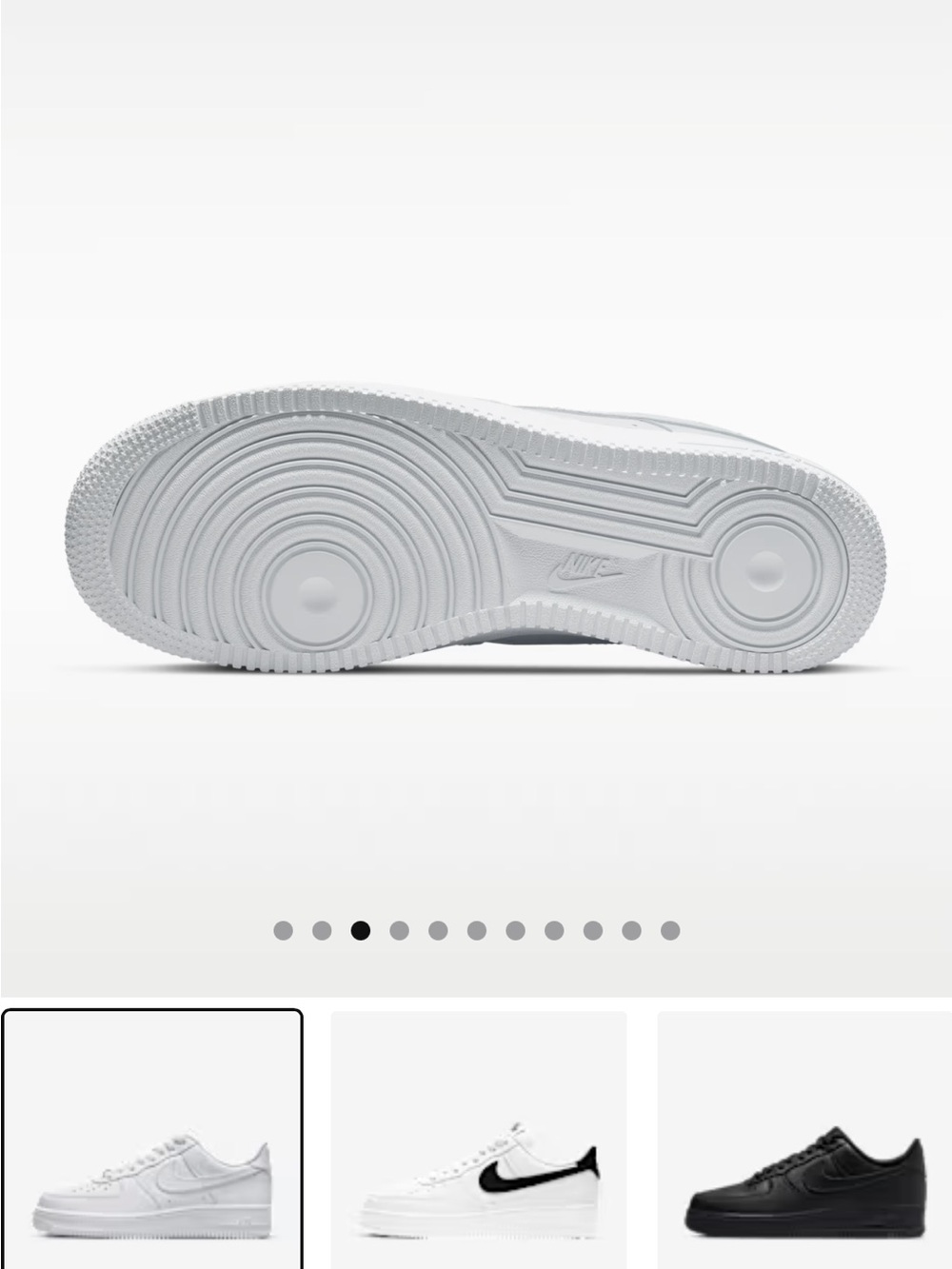 Nike All-White Men's Low-Top Sneakers - Picture 4 of 4
